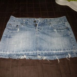 Denim mini skirt